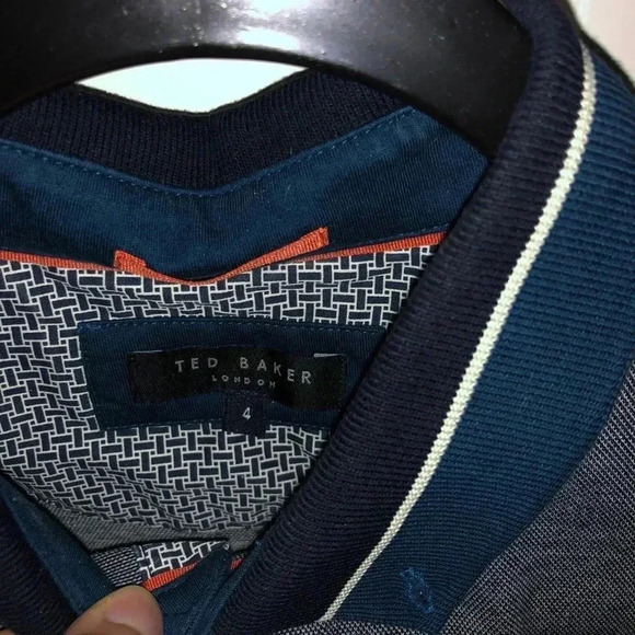 Ted Baker Grey Collared Shirt - Picture 2 of 3